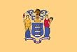 Valley Forge Nylon New Jersey State Flag , measures 3-Foot x 5-Foot