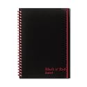 Black n' Red Poly Twinwire Notebook, Margin Rule, 5.87 x 8.25 Inches, White, 70 Sheets per Pad (C67009)