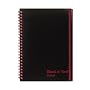 Black n' Red Poly Twinwire Notebook, Margin Rule, 5.87 x 8.25 Inches, White, 70 Sheets per Pad (C67009)