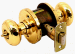 Weiser Lock Privacy Door Knob Set Bright Brass