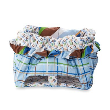 Buy Low Price Cozy Caden Lane 1DIASCC Boutique Boy Diagonal Stripe Shopping Cart Cover 1DIASCC