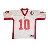 Adidas Nebraska Cornhuskers #10 White Replica Football Jersey