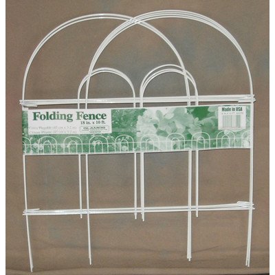 Glamos 777009 18-Inch by 10-Foot White Folding Wire Fence