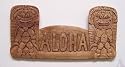 Aloha Tiki Bar Wood Wall Art Sign Indoor Outdoor