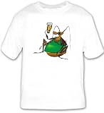 T-shirt with bug, insect, drinking, beer