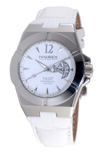 Haurex Italy Women's 8A340DW1 Yacht Moon and Star White Dial Watch