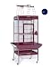 Prevue Pet Products Wrought Iron Select Bird Cage 3152BLUE Cobalt Blue, 24-Inch by 20-Inch by 60-Inch