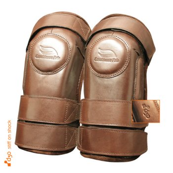 Boot Leather Triple Strap Velcro D3O Kneeguards
