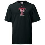 Nike Texas Tech Red Raiders Black Classic Logo T-shirt