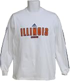 Youth University of Illinois Fighting Illini L/S White 'Stride' Tee
