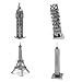 Metal Earth 3D Laser Cut Model - 4 Landmarks Set
