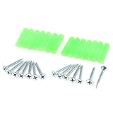 uxcell　セメントネイル　キャップ　25mm 長い　金属板　ネジネイルアンカー　14枚入り