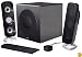 Cyber Acoustics CA-3908 3 Piece Flat Panel Design Subwoofer and Satellite Speaker System (CA-3908)