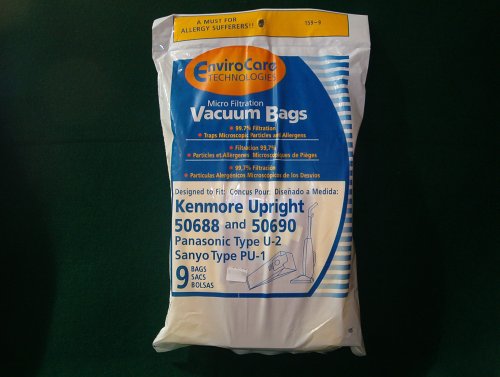 21 Kenmore Upright 50688 and 50690 Micro Filtration Vacuum Bags -- by Envirocare