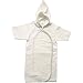 Organic Hooded Kimono Robe Natural/Sage