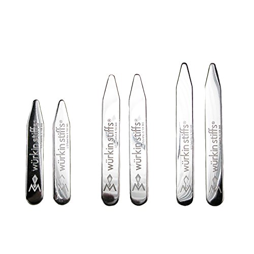 Wurkin Stiffs Mens Assorted Size Power Collar Stays