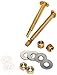 Millrose 73070 Monster Advantage Toilet Bolts, 5/16-Inch x 3-1/2-Inch, Blue