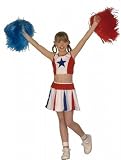 Girls Cheerleader Fancy Dress Costume Age 8-10yrs