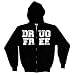 UNTIL INDUSTRIES - Drug Free - Black Zip Up Hoodie