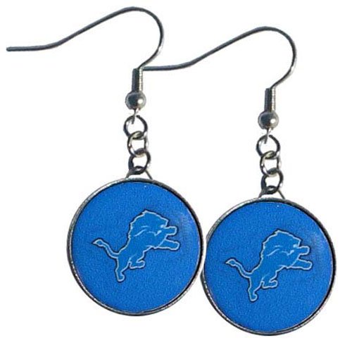 NFL Detroit Lions Charm Dangle Earrings