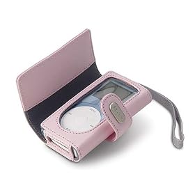 Belkin F8E579-PNK-APL Leather Pouch Case for iPod Minis (Pink)