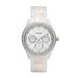 Fossil Women's ES2790 Plastic Analog with White Dial Watch