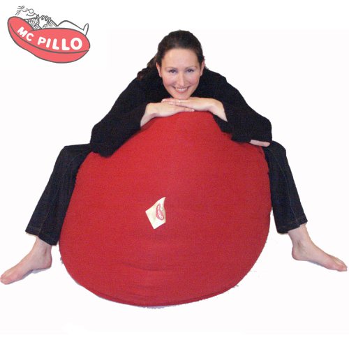 SITZ- UND LIEGESACK MC PILLO - Ø 150cm - ca. 6.200 gr. - R O T