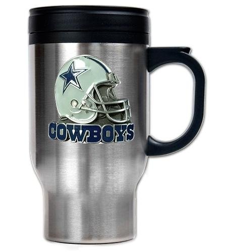 NFL Dallas Cowboys 16-Ounce Stainless Steel Travel Mug - Helmet Logo
