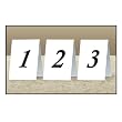 Wedding Table Decorations : Table Number Cards - Set of 12 / 1 through 12