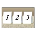 Wedding Table Decorations : Table Number Cards - Set of 12 / 1 through 12