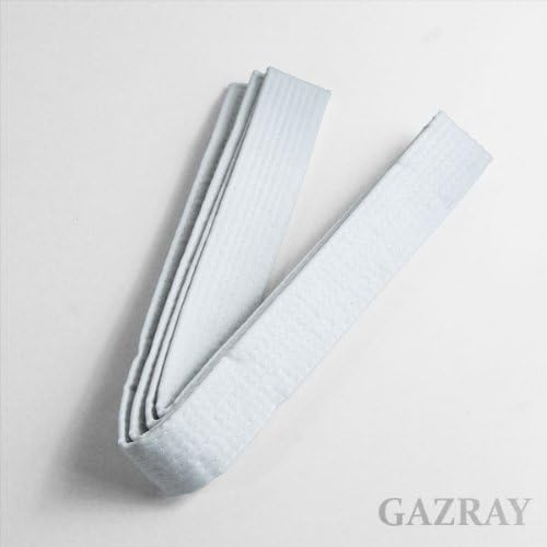 White Martial Arts Double Warp Solid Taekwondo Karate Judo Belt Size 000-8