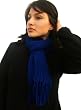 Handmade Scarf in Bright Blue (100% Hand-knitted)