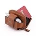 Brown Voyage Cellphone Leather Case for Motorola Mpx200, V300, V400, V500 / V525/ V551, V600,t730 / T731c, V260/v262, V810, V220, V180, A840, V710 V323/V325, v190