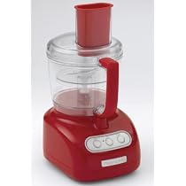 KitchenAid KFP720ER 7-Cup Food Processor with 3-Cup Mini Bowl, Empire Red