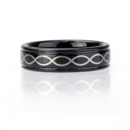 Black Tungsten Wedding Band Ring For Men Women 6MM Comfort Fit Laser ... Black Tungsten Wedding Band Ring For Men Women 6MM Comfort Fit Laser ...
