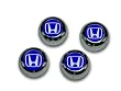 Honda-Blue ABS Chrome Snap Caps
