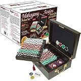 Trademark Poker 500-Piece Dice Chip Set in Mahogany Case