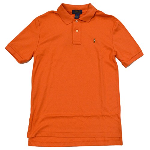 Polo Ralph Lauren Boys Interlock Polo Shirt (Large / 14/16, Sun Coral Multicolored Pony) Polo Ralph Lauren Boys Interlock Polo Shirt (Large / 14/16, Sun Coral Multicolored Pony)