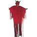 Premium Hanging Devil Decoration with LED Eyes - 12 ft.