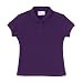 Junior Girls' Uniform Cap-Sleeve Polo - Purple