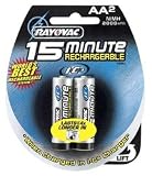 Rayovac  I-C3 15 Minute NiMH AA Size Carded 2 Pack