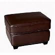 Dark Brown Leather Ottoman By Wholesale Interiors