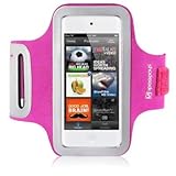Pink iPod Touch 5 Sports Armband Case Cover for Excercise Protection Built in Screen Protector and Access to Controls From The Keep Talking Shop iPod Touch 5 Accessories