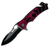 Whetstone Cutlery Pink Cuff Assisted Open Rescue Knife - 8.875 Inch