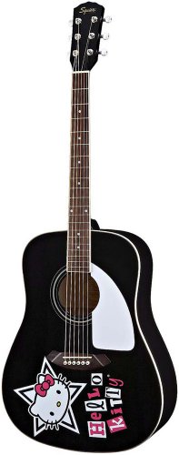 Squier Hello Kitty Dreadnought - Black
