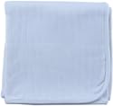 Hudson Baby Organic Receiving Blanket, Blue