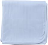 Hudson Baby Organic Receiving Blanket, Blue