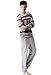 Suntasty Men's Sleepwear Lounge Set Long Sleeve Pajamas Pants with Knit Top