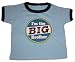 Riverstone Goods I'm The Big Brother Distressed Toddler Short Sleeve Ringer T-Shirt (Blue, 4T)