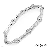 Le Gioie! Made in Italy Vibrant Bracelet With 3.65ctw Super Clean FG/VVS Diamonds Made of 18K Gold